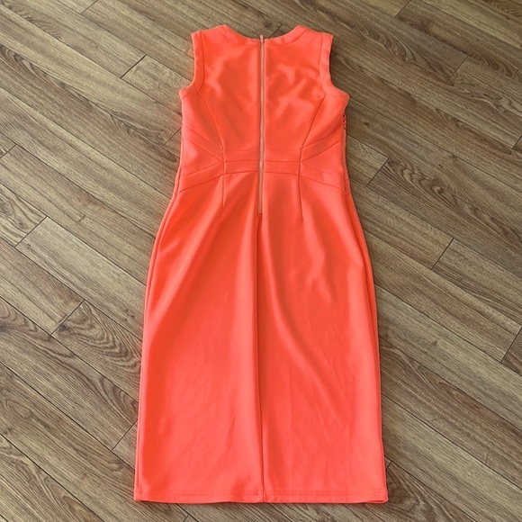 *DONATED**Spenser Jeremy- Bright Orange Scuba Dress! **FINAL PRICE ** - Picture 3 of 15